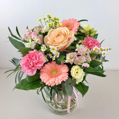 Summer Pastel Blush Vase