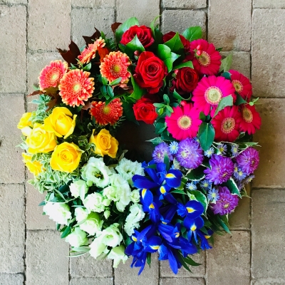 Rainbow Wreath