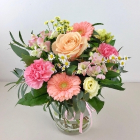 Summer Pastel Blush Vase