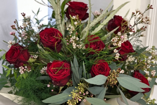 Red Velvet Dozen Long Stem Roses