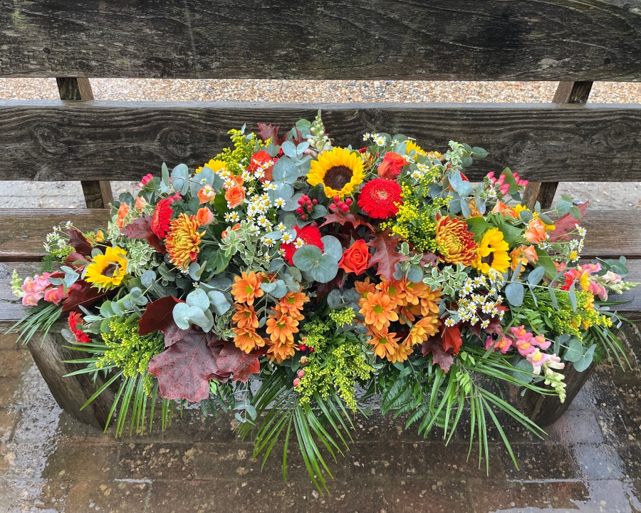 Autumnal Casket Spray