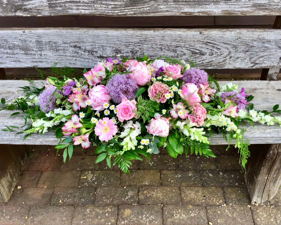 Pink & Lilac Casket Spray