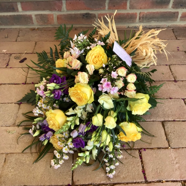 Penton   Funeral Sheaf tied flowers.