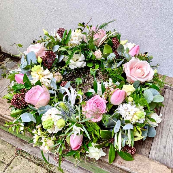 Natural Style Pink Wreath