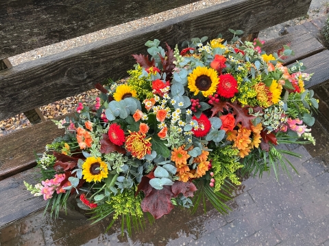 Autumnal Casket Spray