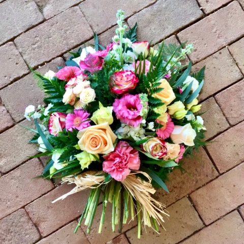 Pastel Single Ended Funeral Spray