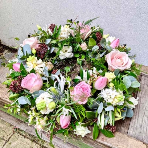 Natural Style Pink Wreath